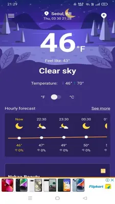 Live Weather android App screenshot 2